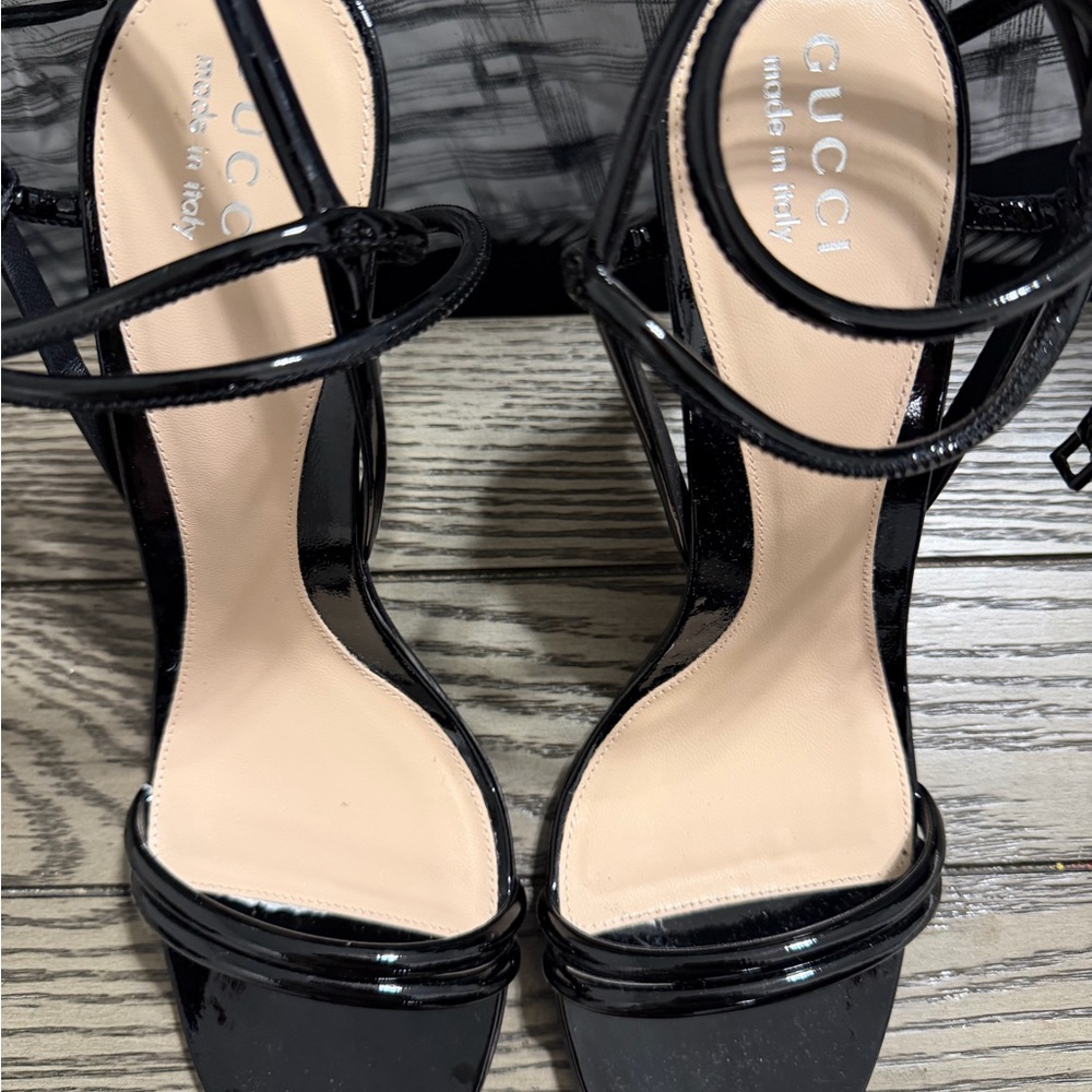 Gucci Women's Black Patent Leather Heels